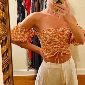 Floral Off Shoulder Top